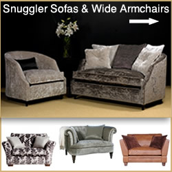 Loveseat Snuggler 1.5 Seater Sofas Two Seater Settees Wide Armchairs